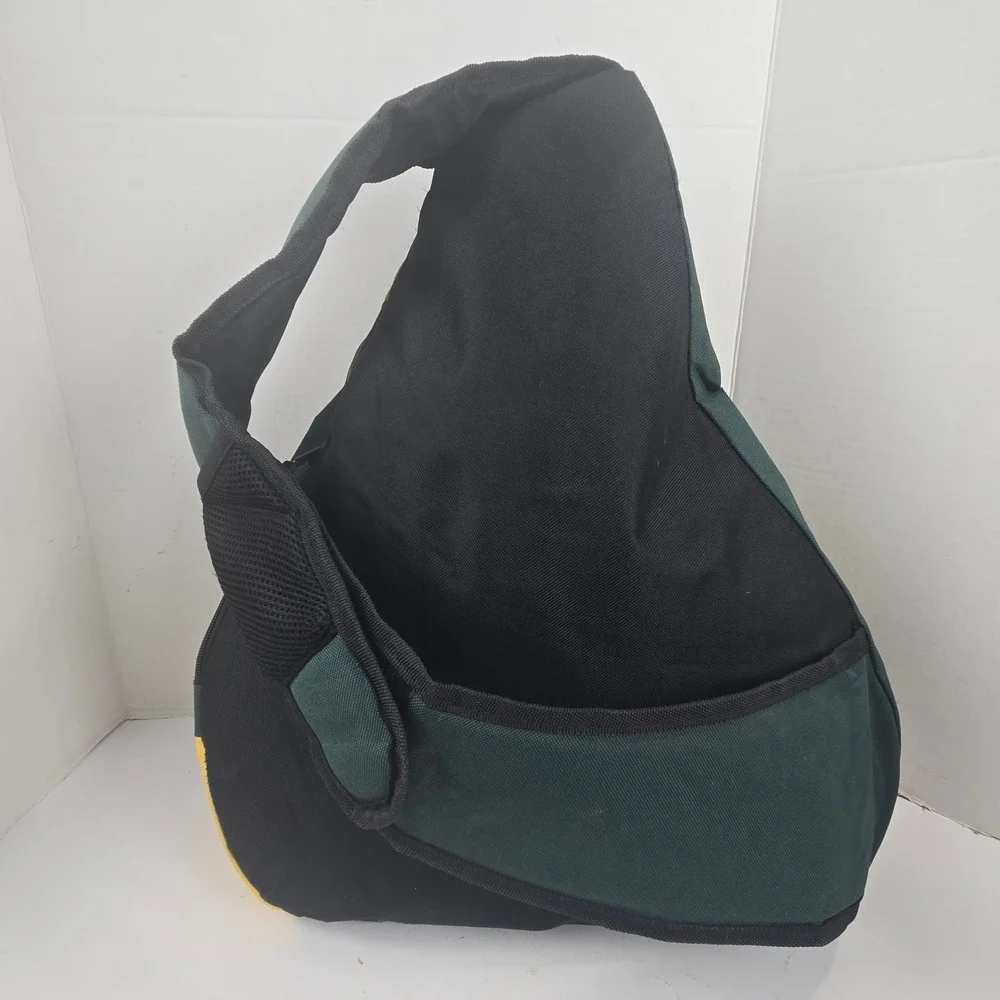 Baylor Bears Sling Backpack Single Strap Bag Green Yellow BU Logo Large Fan Gear